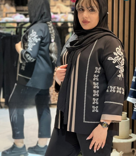 کت تک کلاسیک ۲نوار گلدوزی شده