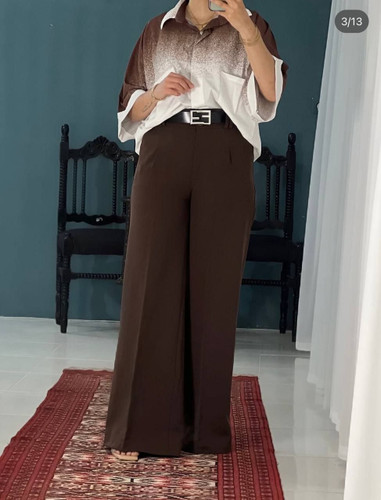 شلوار فول بگ ریزشی سیلک شنی